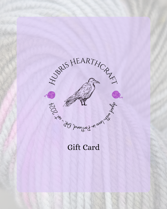 Hubris Hearthcraft Digital Gift Card