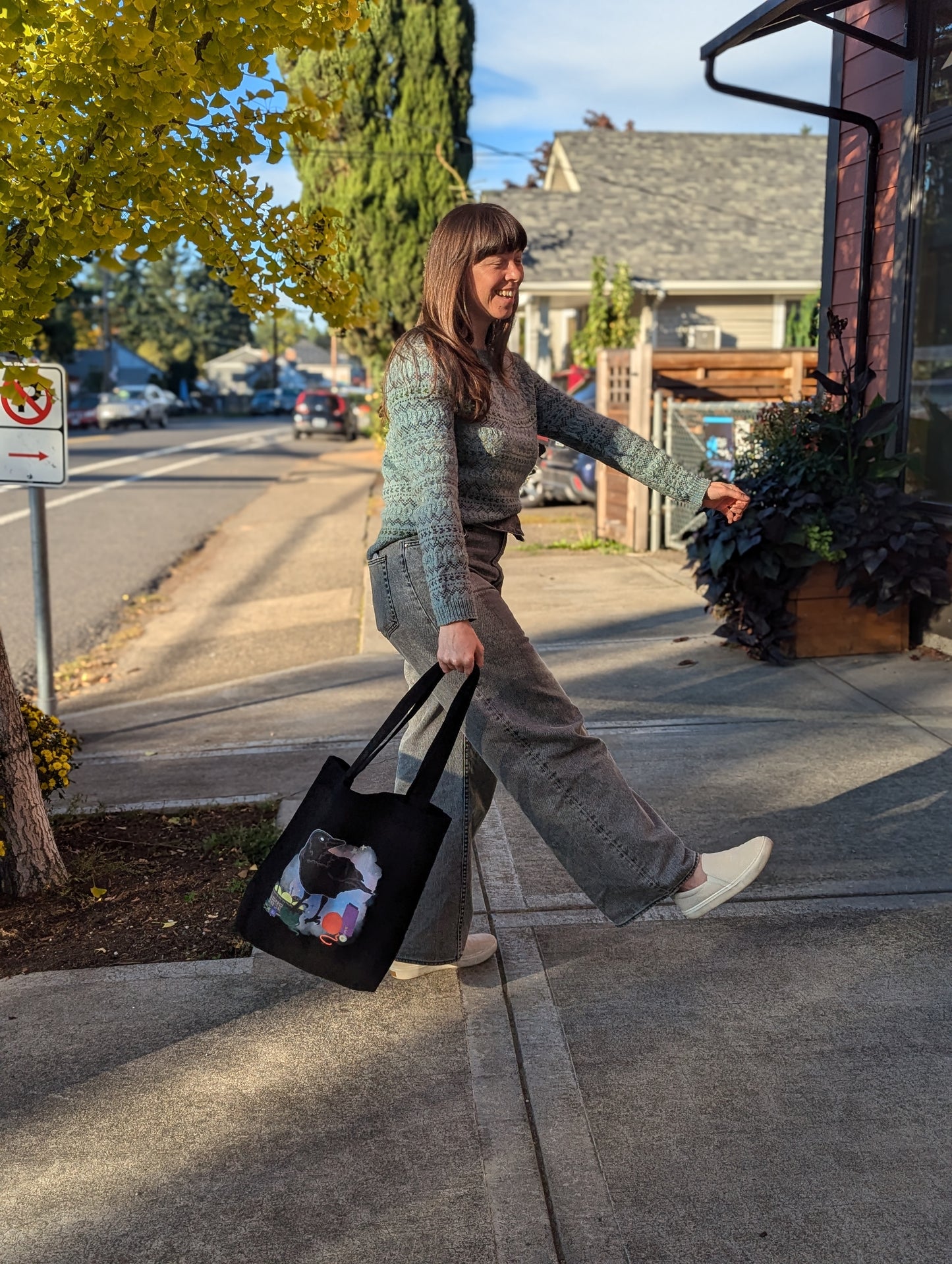 Yarn Crow Canvas Bag